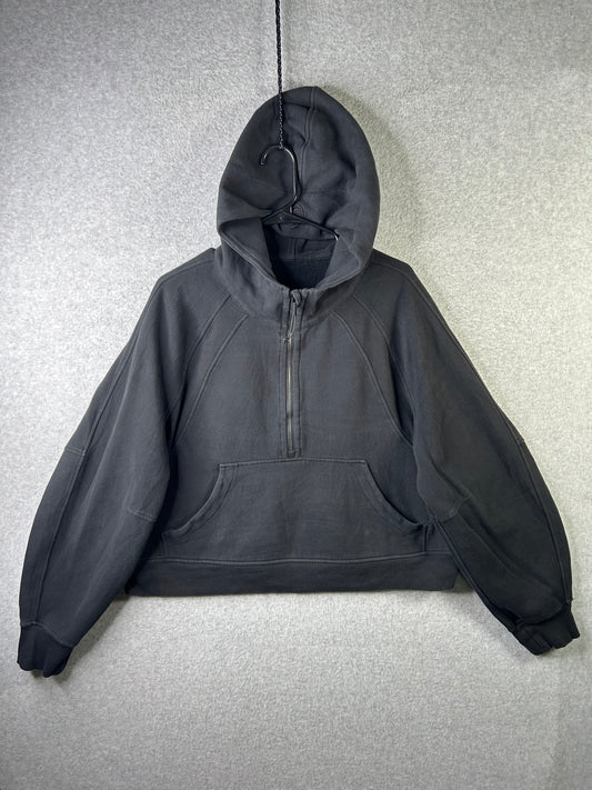 Lululemon Scuba Oversized 1/2 Zip Hoodie Size XL/XXL Black