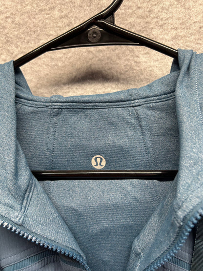 Lululemon Dance Studio Jacket Rib Sleeve Size 8 Petrol Blue