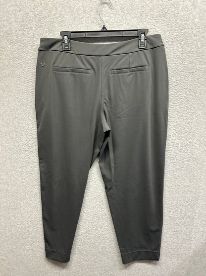 Lululemon Tapered-Leg Mid-Rise Pant 7/8 Length Luxtreme Size Large (Square) Graphite Grey