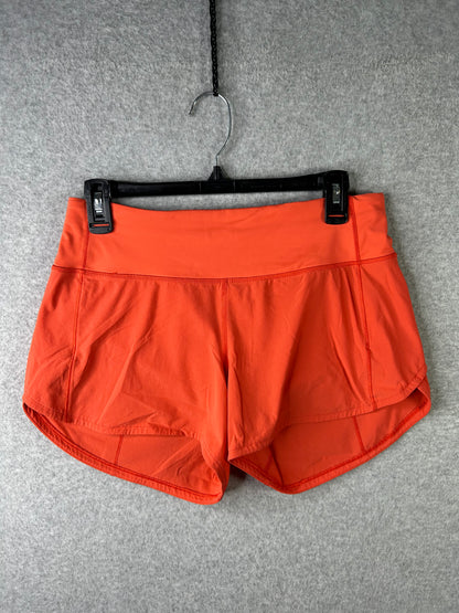 Lululemon Speed Up Short Long 4" Size 6 Hot Sunset