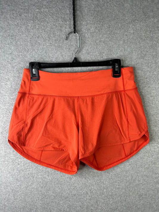 Lululemon Speed Up Short Long 4" Size 6 Hot Sunset