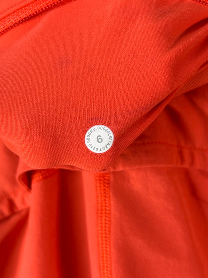 Lululemon Speed Up Short Long 4" Size 6 Hot Sunset