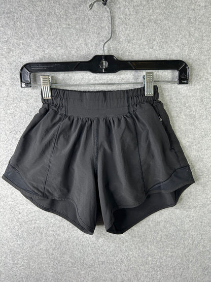 Lululemon Hotty Hot Short II 4" Size 0 Black