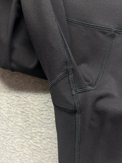 Lululemon Wunder Under Crop Hi-Rise Luon 21" Size 10 Black