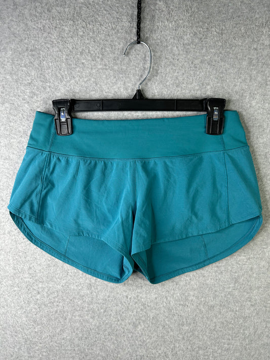 Lululemon Speed Up Short 2.5" Size 4 Green Jasper