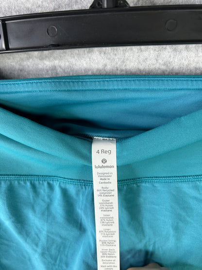 Lululemon Speed Up Short 2.5" Size 4 Green Jasper