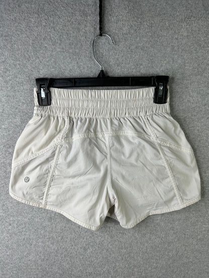 Lululemon Tracker Short V 4" Size 4 White