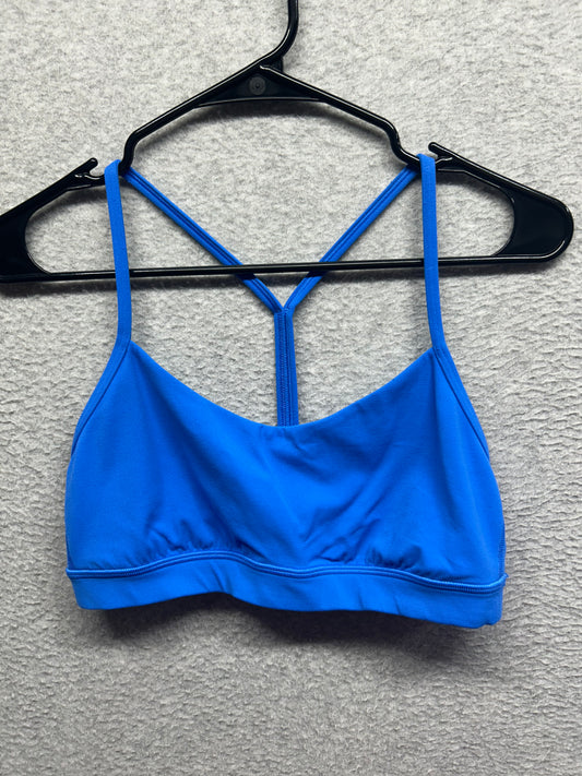 Lululemon Flow Y Bra Nulu Pipe Dream Size 10 (Square) Blue