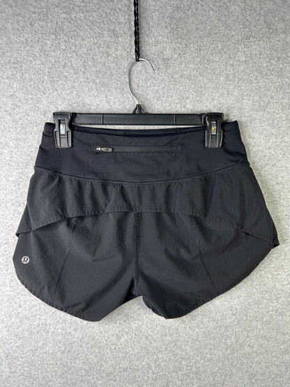 Lululemon Speed Up Short Long 4" Size 4 Black