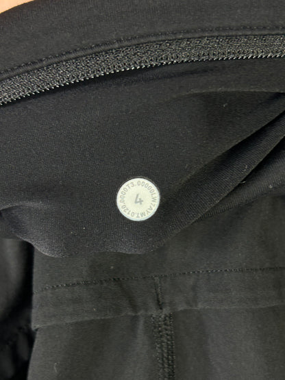 Lululemon Speed Up Short Long 4" Size 4 Black