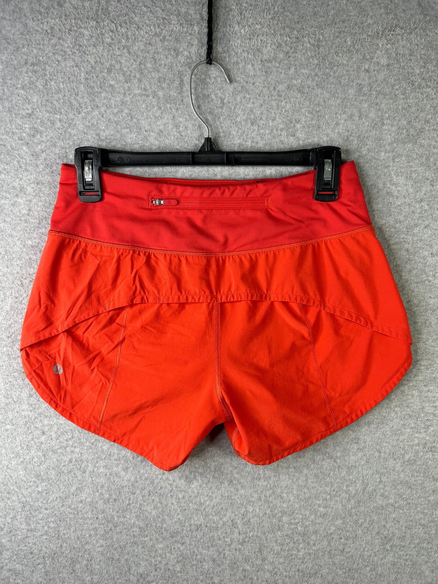 Lululemon Speed Up Mid-Rise Lined Short 4" Size 4 Solar Orange