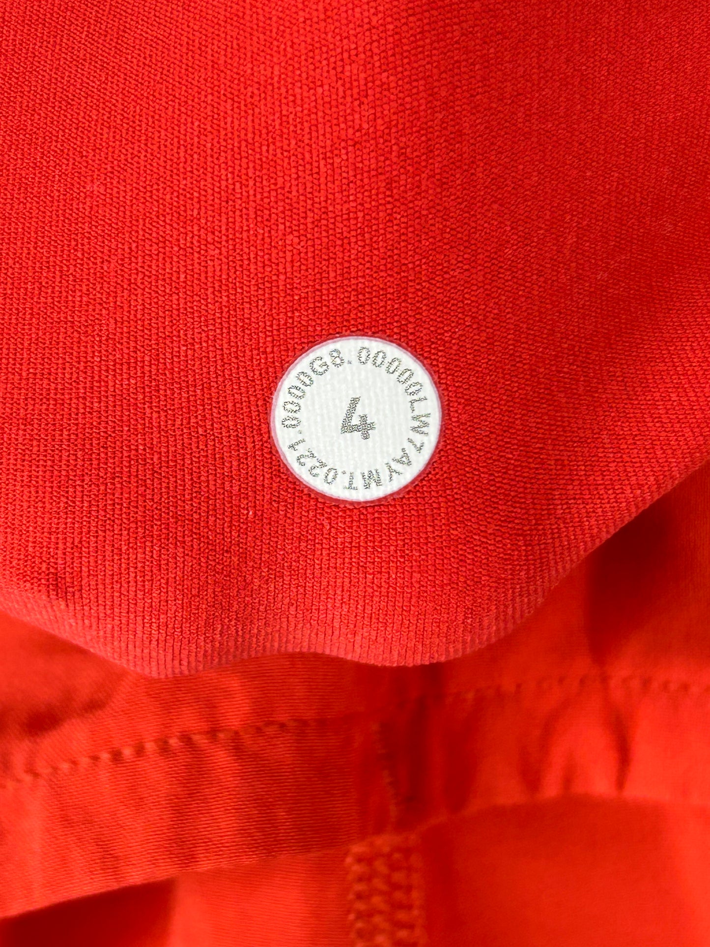 Lululemon Speed Up Mid-Rise Lined Short 4" Size 4 Solar Orange