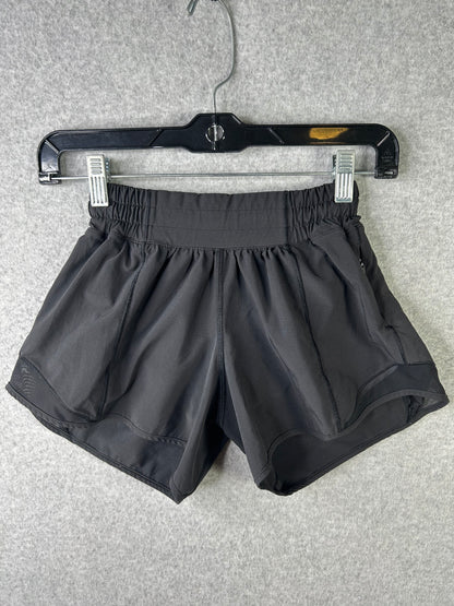 Lululemon Hotty Hot Short II 4" Size 2 Black