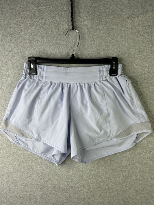 Lululemon Hotty Hot Low-Rise Lined Short 4" Size 8 Pastel Blue