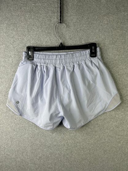Lululemon Hotty Hot Low-Rise Lined Short 4" Size 8 Pastel Blue