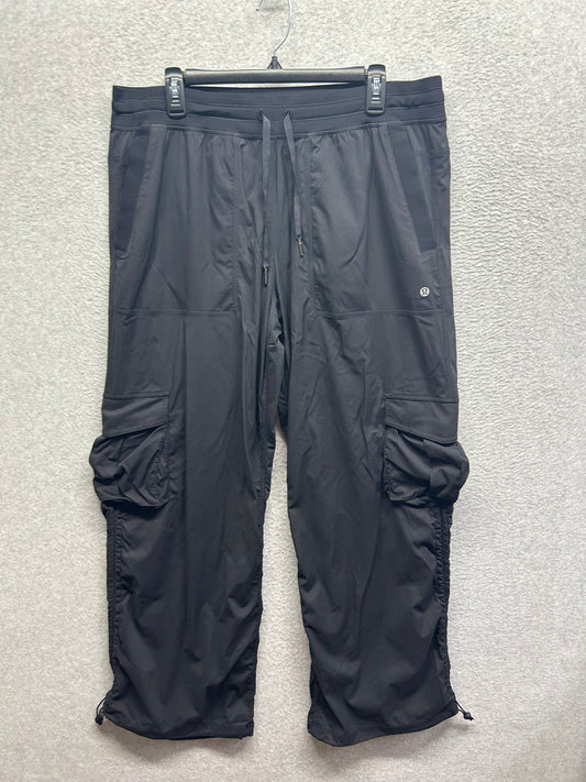 Lululemon Dance Studio Relaxed-Fit Mid-Rise Cargo Pant Size XL/14 (Square) Black