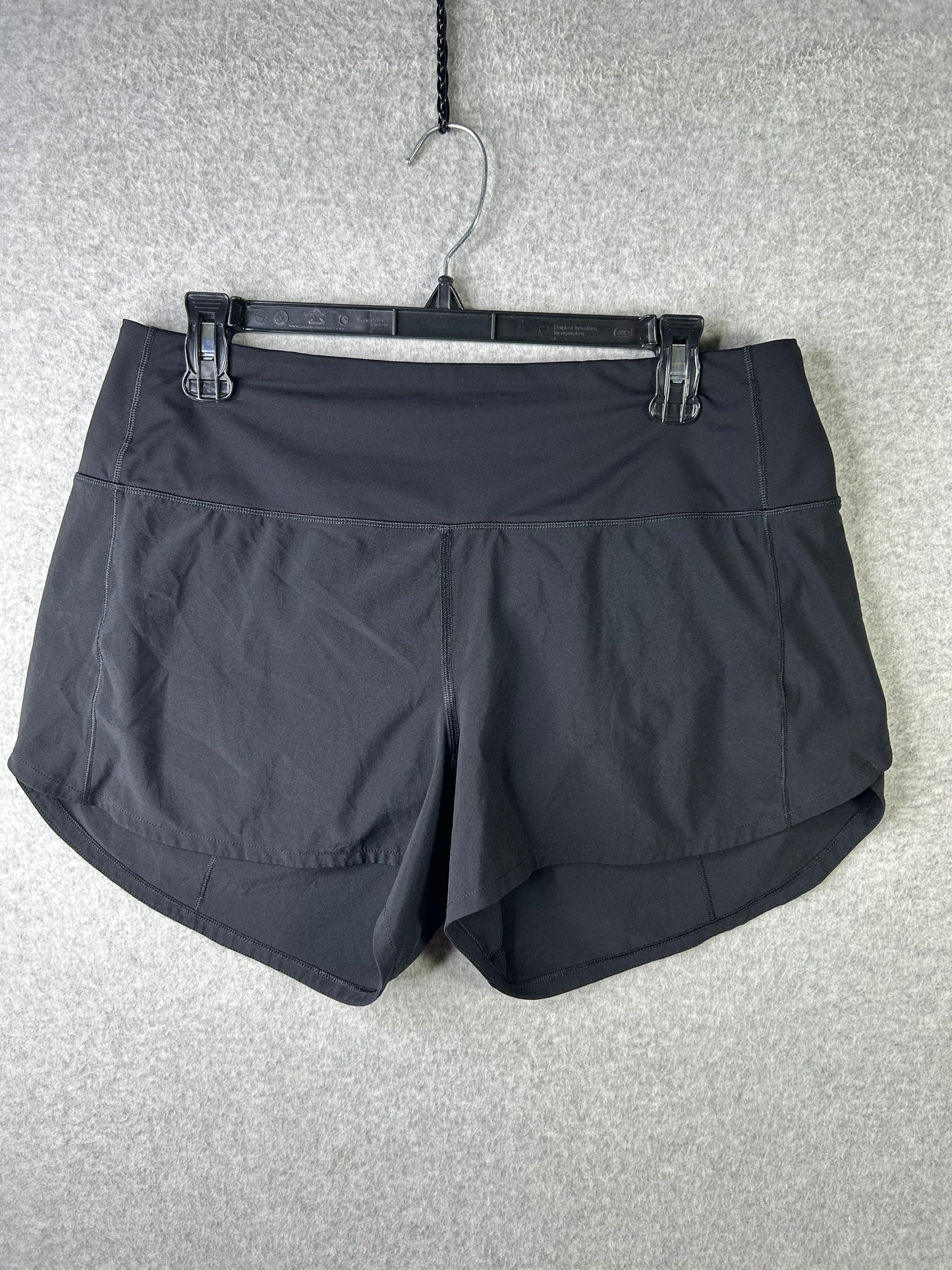 Lululemon Speed Up High-Rise Short 4" Size 10 Black (Square Dot)