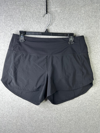 Lululemon Speed Up High-Rise Short 4" Size 10 Black (Square Dot)