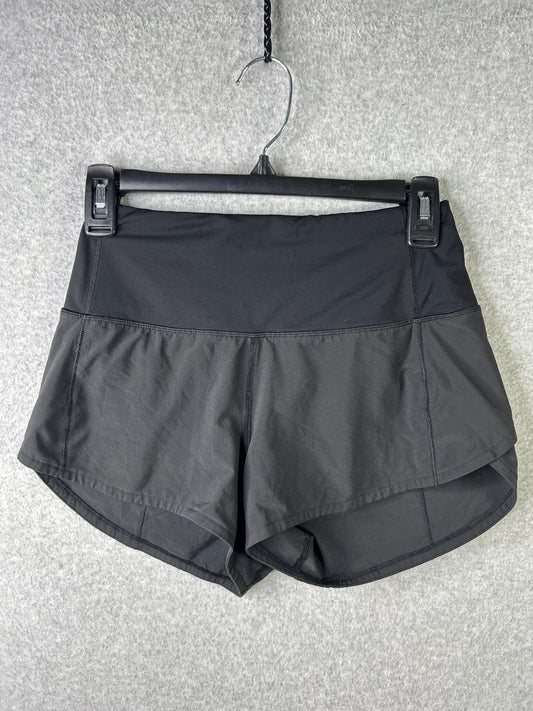 Lululemon Speed Up Short High-Rise 2.5" Size 2 Black (Square Dot)