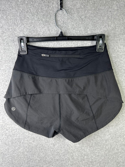 Lululemon Speed Up Short High-Rise 2.5" Size 2 Black (Square Dot)