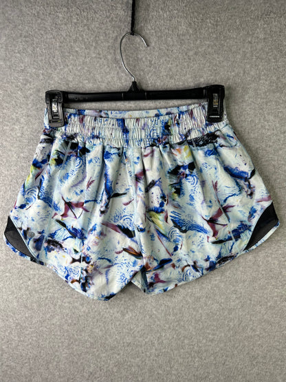 Lululemon Hotty Hot Short II 4" Size 6 Exposure Crystallize Multi / Black