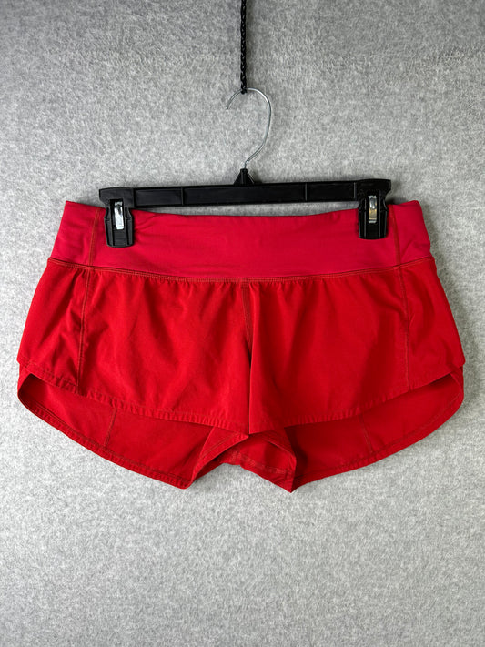 Lululemon Speed Up Short 2.5" Size 6 Dark Red