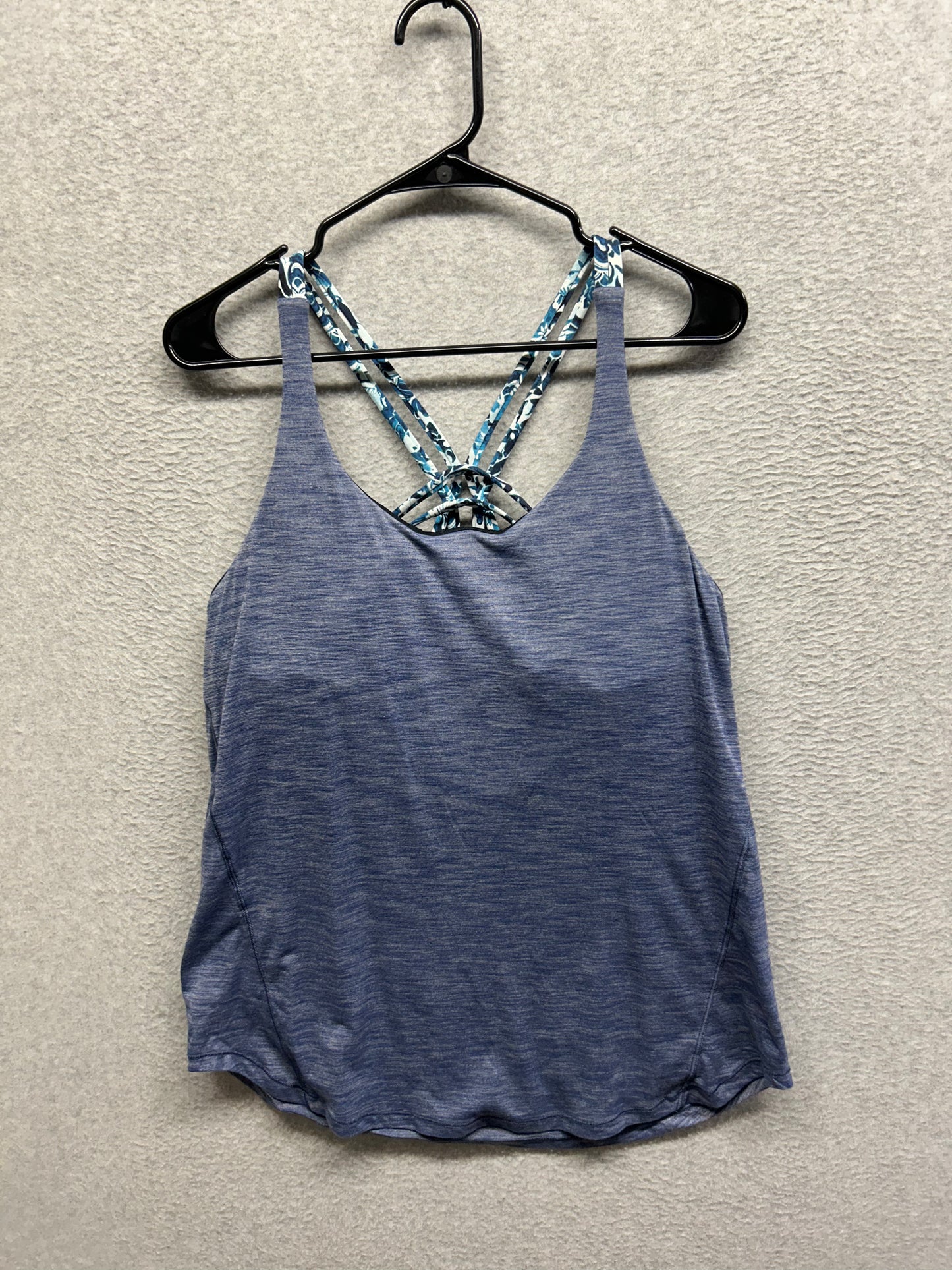 Lululemon Moment To Movement 2-In-1 Tank Size 12 Heathered Thunder Blue