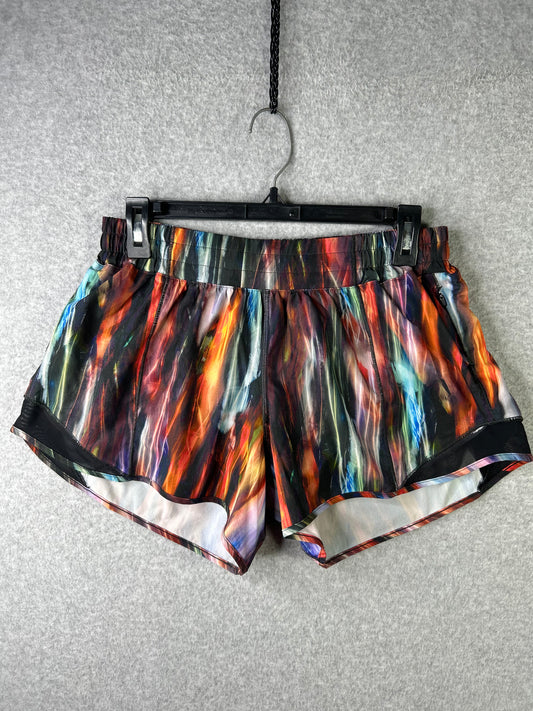 Lululemon Hotty Hot Short II 4" Size 10 Chroma Fusion Multi / Black