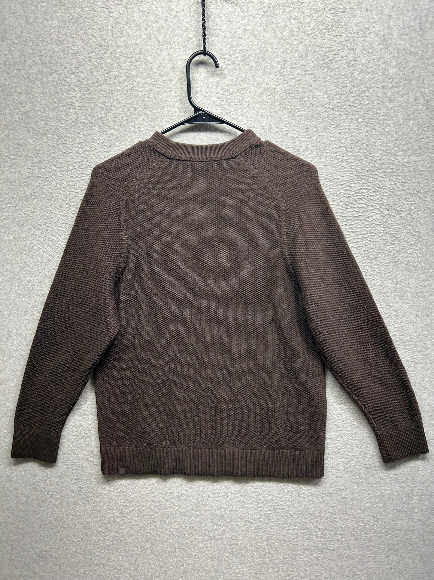 Lululemon Textured Knit Crewneck Sweater Size Small Heathered Brown