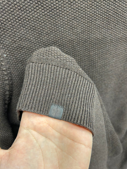 Lululemon Textured Knit Crewneck Sweater Size Small Heathered Brown