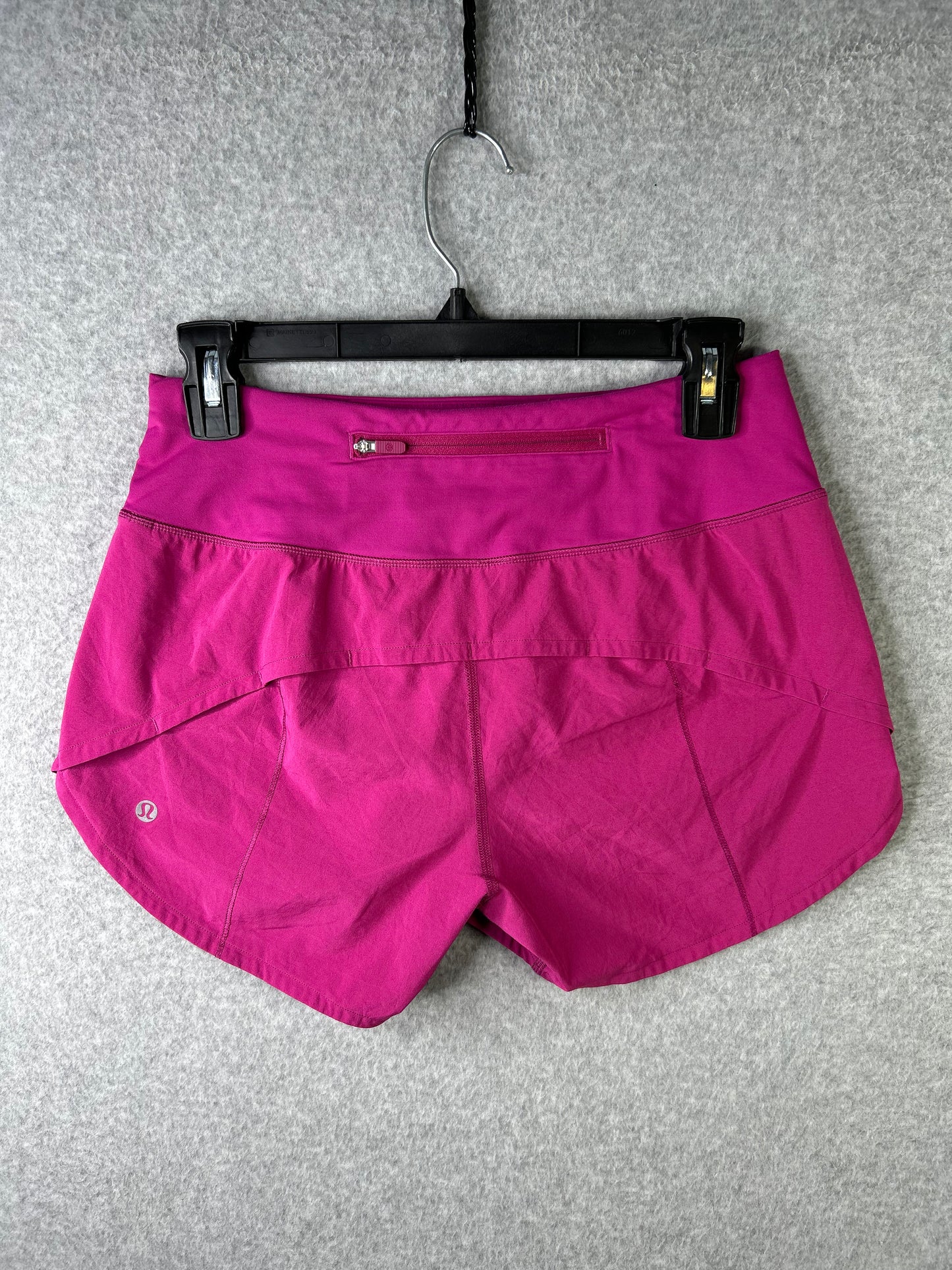 Lululemon Speed Up Short Long 4" Size 4 Ripened Raspberry