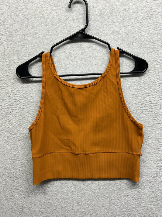 Lululemon Power Pivot Ribbed Tank Top Size 12 Butternut Brown