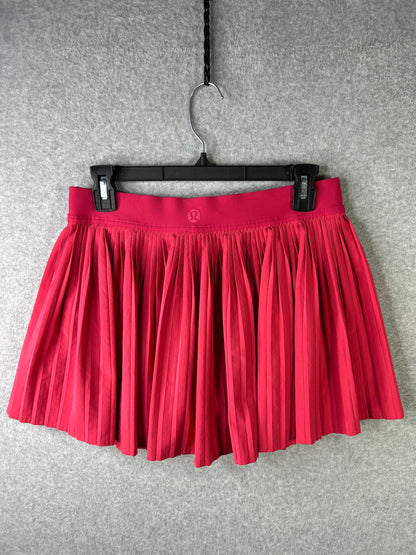 Lululemon Varsity High-Rise Pleated Tennis Skirt Size 8 Glaze Pink (Square Dot)