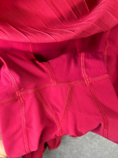 Lululemon Varsity High-Rise Pleated Tennis Skirt Size 8 Glaze Pink (Square Dot)