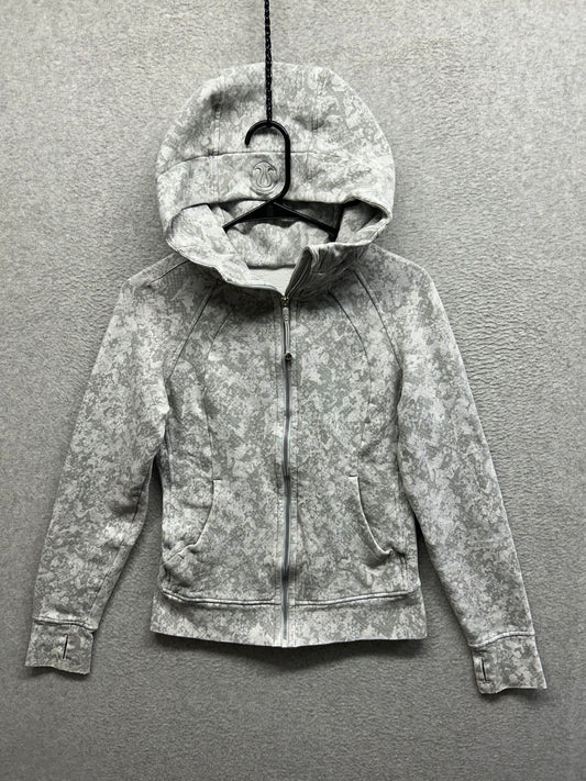 Lululemon Scuba Hoodie Light Cotton Fleece Size 4 Hideaway Camo Starlight Multi