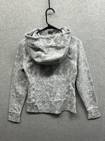 Lululemon Scuba Hoodie Light Cotton Fleece Size 4 Hideaway Camo Starlight Multi