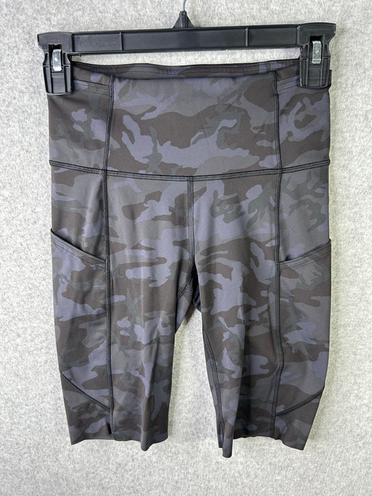 Lululemon Fast And Free Short 10" Non-Reflective Size 4 Heritage 365 Camo Deep Coal Multi