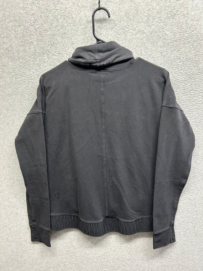 Lululemon Stress Less Pullover Size 6 Black