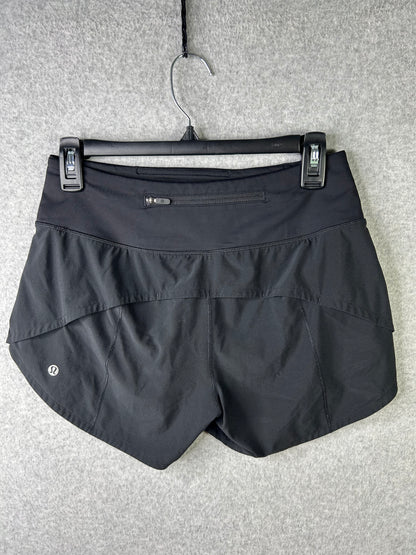 Lululemon Speed Up Short Long 4" Size 4 Black