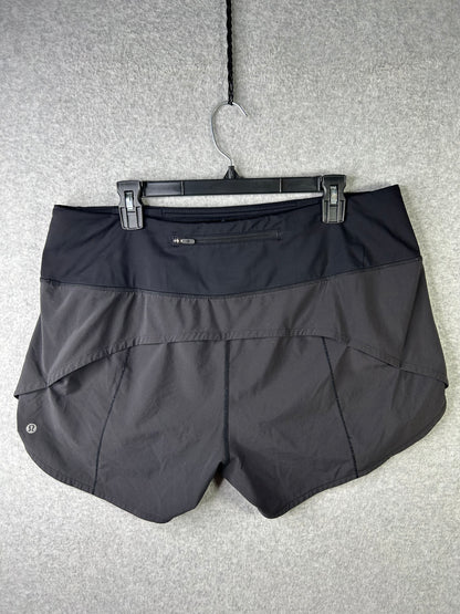 Lululemon Speed Up Short Long High-Rise 4" Size 14 Black