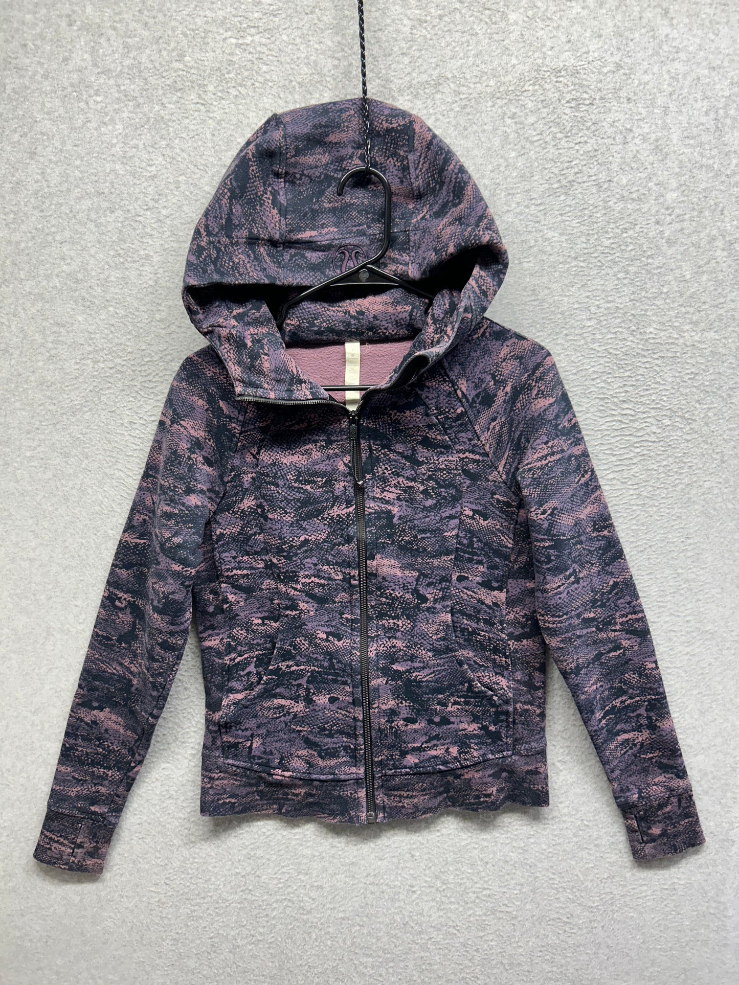 Lululemon Scuba Hoodie IV Size 6 Rip Wave Purple Thunder Black