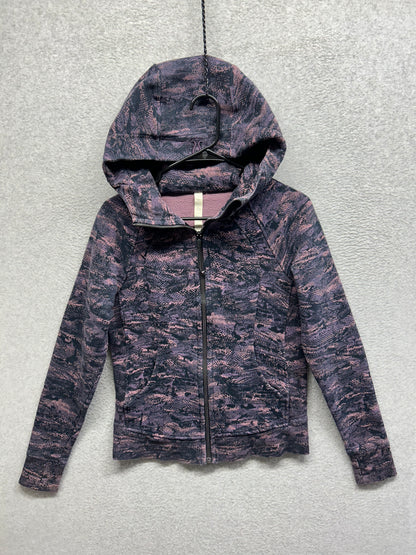 Lululemon Scuba Hoodie IV Size 6 Rip Wave Purple Thunder Black