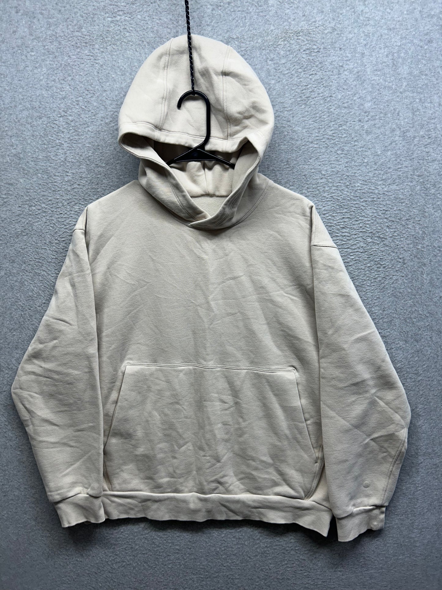 Lululemon Steady State Pullover Hoodie Size Large (Square) Light Ivory