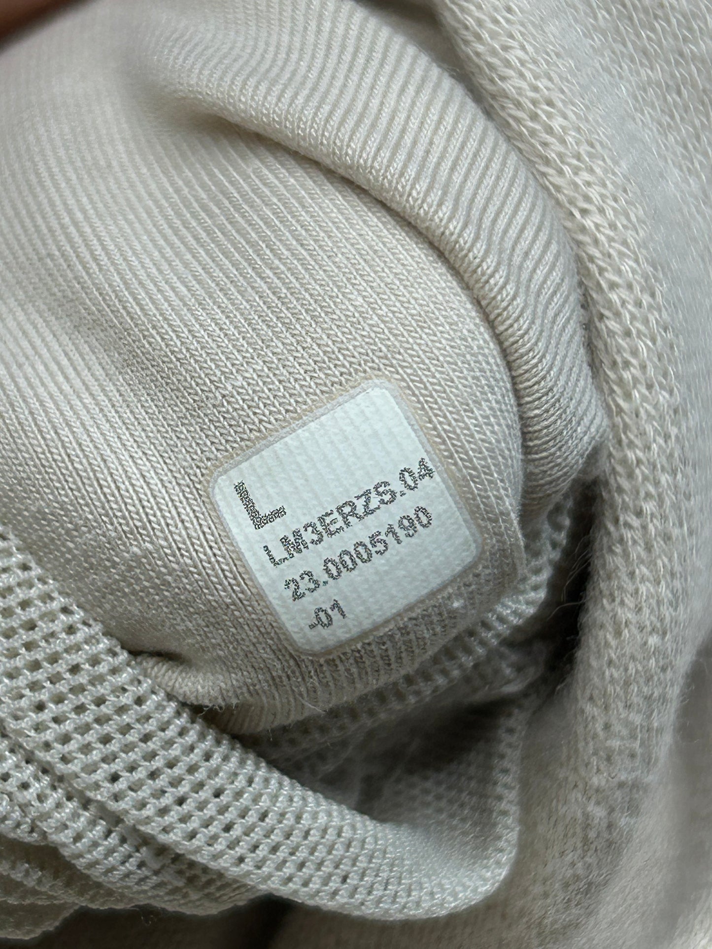 Lululemon Steady State Pullover Hoodie Size Large (Square) Light Ivory