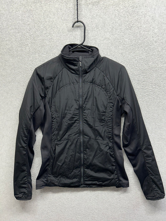 Lululemon Run For Cold Jacket Size 8 Black