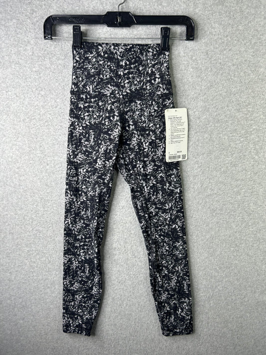 Lululemon Align High-Rise Pant 25" Size 0 Blossom Overlay Starlight Multi