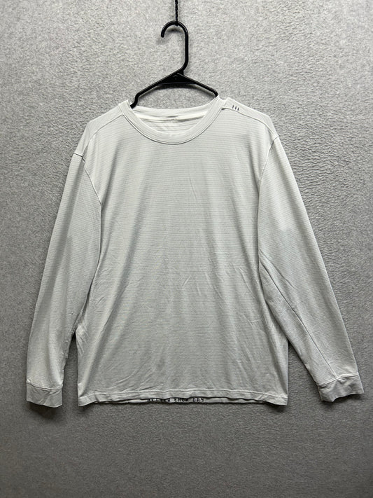 Lululemon Drysense Long Sleeve Size Large Heathered Vapor