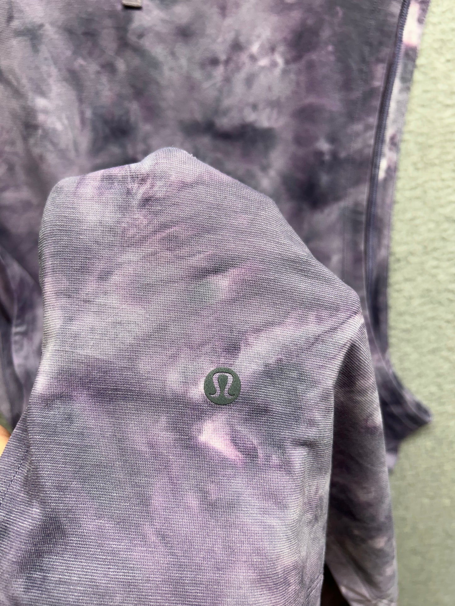 Lululemon Always Agile Tank Top Size XL Diamond Dye White Dusky Lavender