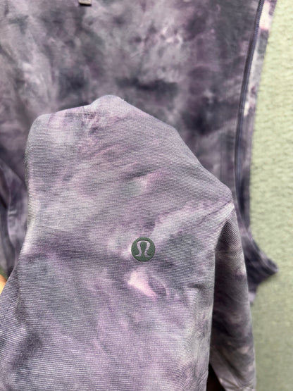 Lululemon Always Agile Tank Top Size XL Diamond Dye White Dusky Lavender