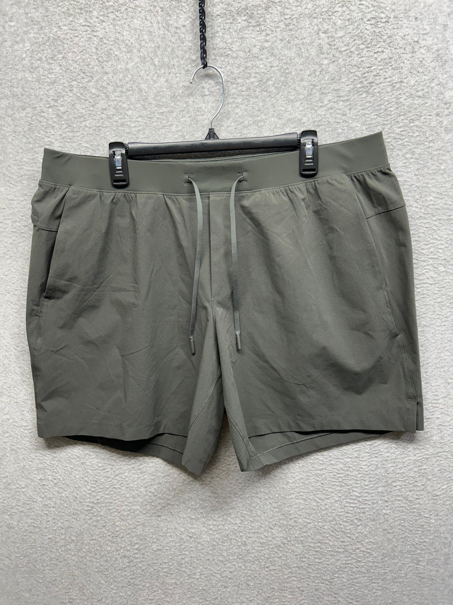 Lululemon Zeroed In Linerless Short 7" Size 2XL (Square) Onyx Grey